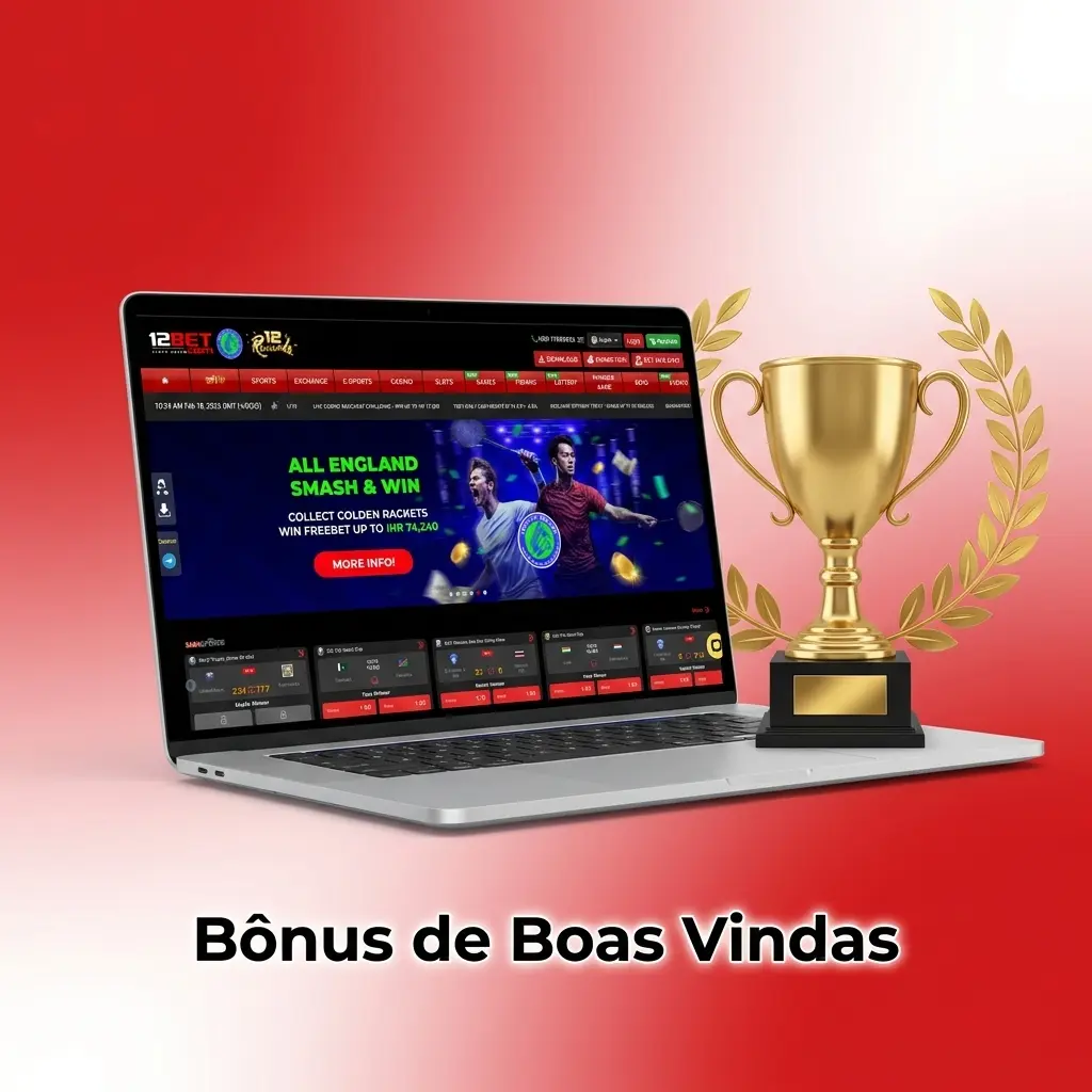 Tabela de bônus de boas-vindas 12bet com valores, percentual, depósito mínimo, rollover e validade em 2026