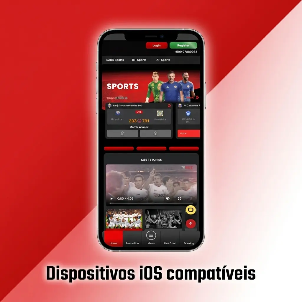 Dispositivos iOS compatíveis: iPhone X ao 15 e iPad 7ª geração ou superior com iOS 11+